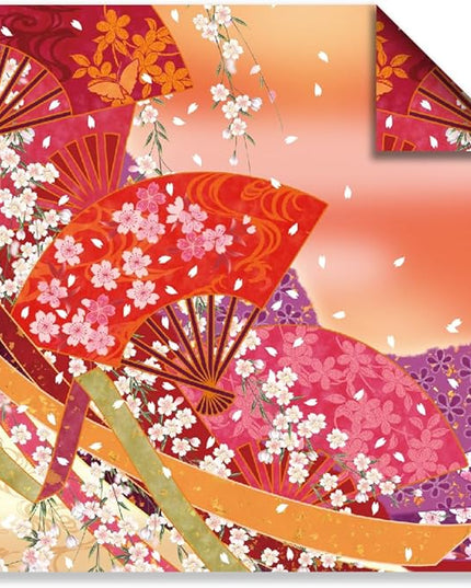 Square Origami Paper 6x6 Double Sided 50 Sheets 50 Colors 70GSM Origami Kit Japanese Chiyo Easy Fold Arts Crafts DIY Handwork Oriental Cherry