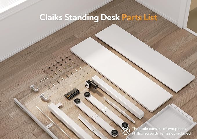 YDN Standing Desk with Drawers, Stand Up Electric Standing Desk Adjustable Height, Sit Stand Desk Computer Workstation, 40 Inch, White