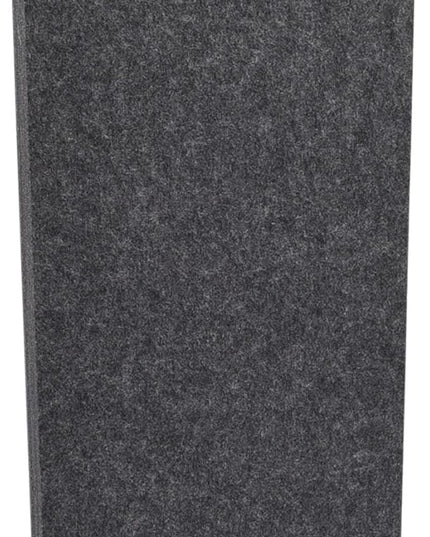 Stand Up Desk Store ReFocus Raw Freestanding Acoustic Desk Divider Privacy Panel to Reduce Noise and Visual Distractions (Anthracite Gray, 23.6" x 62")