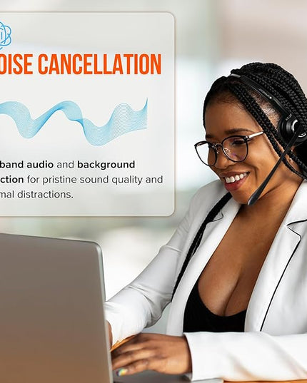 Spracht Wireless Headset Single Ear | Desktop Phones only | DECT Headset | Background Noise Canceling Mic (Single-Ear) (Mono) HS-2018 Zum Maestro
