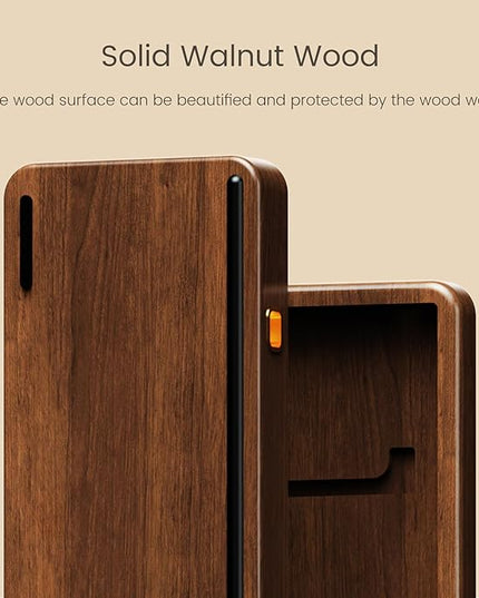 Akko Mechanical Gaming Keyboard with Walnut Wooden Case, MU01 Mountain Seclusion 65% 68-Key RGB 2.4G Wireless/Bluetooth/Wired Hot-swappable Keyboard with PBT Dye-Sub Keycaps for Mac & Win