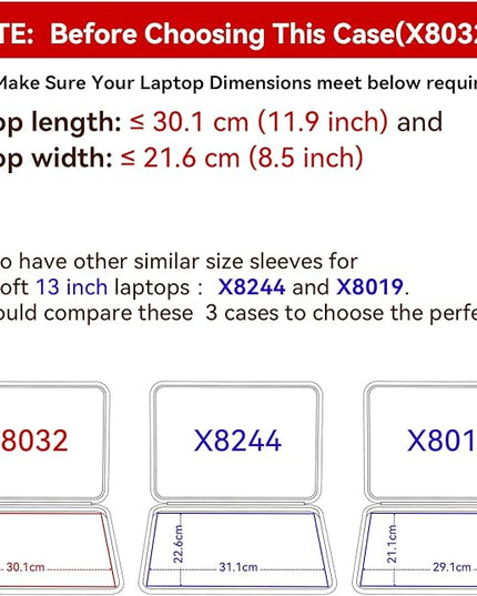 Smatree Hard Protective Sleeve Compatible for 13.3 inch HP EliteBook 8 Flip G1i,for 13.8 inch Microsoft Surface Laptop Copilot+PC/Surface Laptop 7,for 13.3inch DELL Latitude 7340 or 2-in-1 Case(X8032)