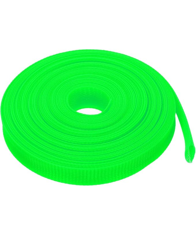 uxcell Expandable Sleeving, 1-inch 50ft Cable Sleeve, Green