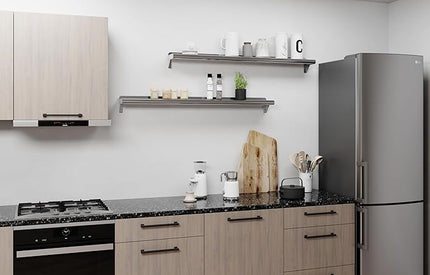 AmGood 48" Long X 6" Deep Stainless Steel Wall Shelf | NSF Certified | Appliance & Equipment Metal Shelving | Kitchen, Restaurant, Garage, Laundry, Utility Room