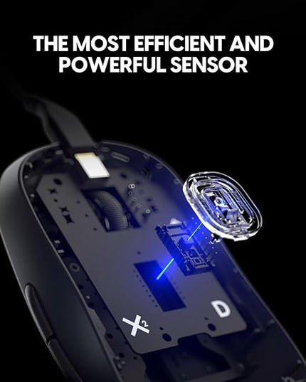 Pulsar Gaming Gears X2 Wired Gaming Mouse, Ultra Lightweight, Optical Switch, 26000 DPI, Motion Sync, PAW3395 Sensor (Medium, Wired, White)