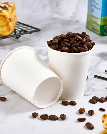 TV TOPVALUE 600 Pack 5 oz Paper Cups, Disposable Bathroom Mouthwash White Hot Drinking Cups for Home, School and Office