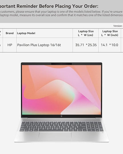 Smatree Laptop Sleeve for 16 inch HP OmniBook 5 Laptop16,ProBook 465/460 G11,for Pavilion Laptop 16/16t/16z,Pavilion Plus Laptop16/16t,ZBook Fury/Firefly G10/G9,for 15.6inch Victus Laptop15 Case(E613)