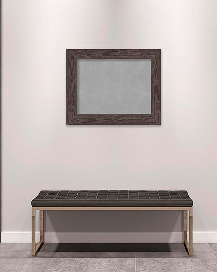 Amanti Art Black Framed Magnetic Board 24x30 Medium Vision Board for use with Magnets, 100% Metal Sheet to Display Items as Office Decor or for Home Organization in mudroom, Kitchen or Kids Room