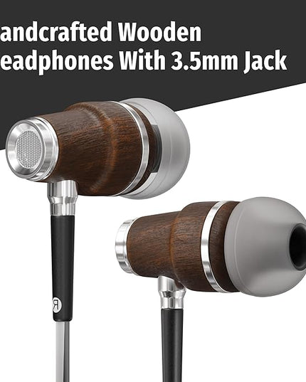Symphonized Wired Earbuds with Microphone – 90% Noise Cancelling Ear buds with Mic, in Ear Headphones Wire for Computer & Phone, Earphones 3.5 mm Jack