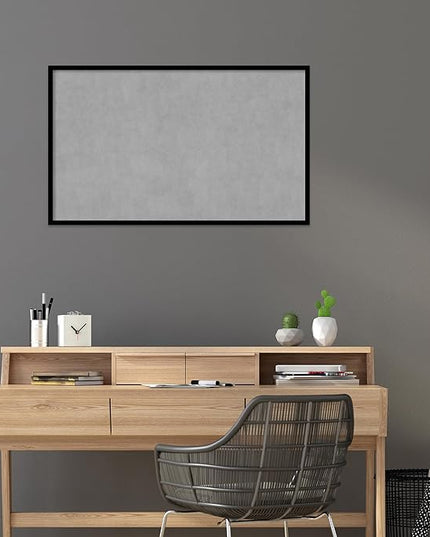 Amanti Art Black Framed Magnetic Board 25x41 Large Vision Board for use with Magnets, 100% Metal Sheet to Display Items as Office Decor or for Home Organization in mudroom, Kitchen or Kids Room