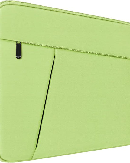 Laptop Sleeve 15.6 inch, Shockproof Protective Computer Carrying Cover with Front Pocket, Briefcase Handbags Laptop Case for 15.6 inch HP, Dell, Acer, Asus, Notebook, Light Green
