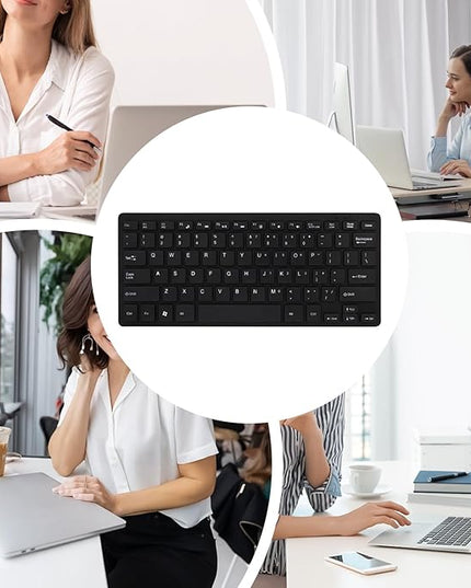 Compact Quiet Keyboard for Laptop, USB Lightweight Keypad - Portable Ultra-Slim Typing Device for Laptop Tablet Men Women