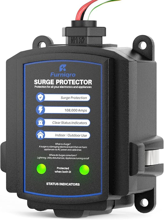 FHSPD108S Whole House Surge Protector for 108,000 Amps, Ultimate Surge Protection, Whole Home Surge Protector for Indoor/Outdoor Use, 120/240V