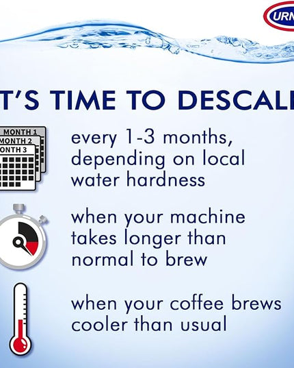 Urnex Liquid Dezcal Activated Descaling Solution - 33.6 Ounce (8 Uses) - For Use With Keurig 1.0/2.0, Home Coffee and Espresso Machines, Kettles, Garment Steamers