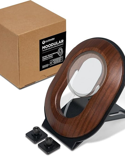 Moodular Add-ons Phone Stand for Magsafe (Charger Not Included) [Accessory Only - Requires Moodular Wooden Monitor Stand Slide Rails for Use] Black MSA-MS