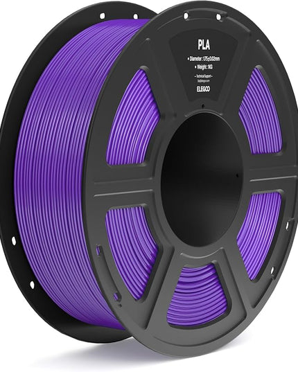 ELEGOO PLA Filament 1.75mm Purple 1KG, 3D Printer Filament Dimensional Accuracy +/- 0.02mm, 1kg Spool(2.2lbs) Fit Most FDM 3D Printers