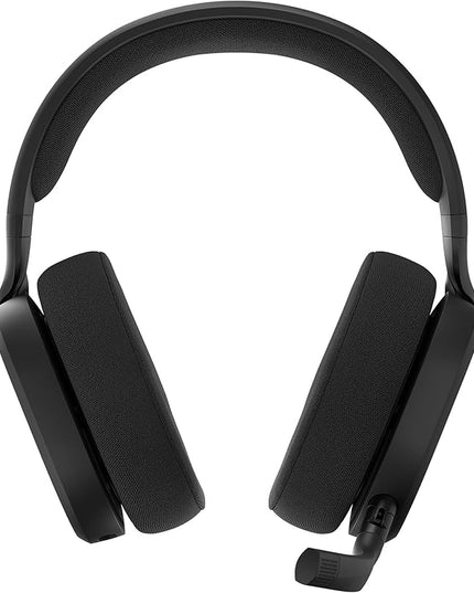 Fractal Design Scape Dark - Wireless PC Gaming Headset - Detachable Flip-to-Mute Microphone with Noise Cancellation - Battery Life Up to 40 Hours - Configurable Ambient Lighting - Black