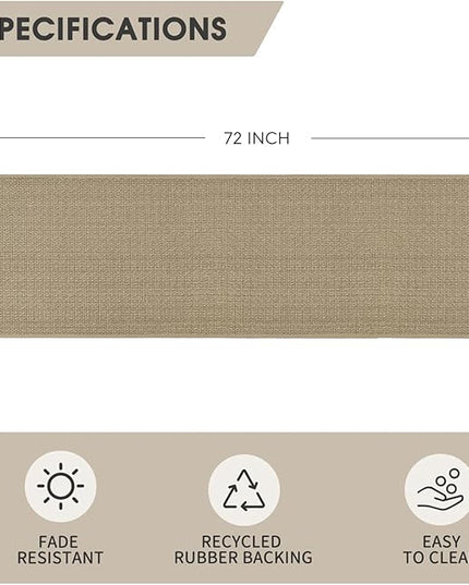 Artoid Mode Washable Non-Slip Rubber Backing Kitchen Rugs Doormat, Absorbent Kitchen Floor Mats in Front of Sink Kitchen Mats for Floor Home Decor 24x72 Inch