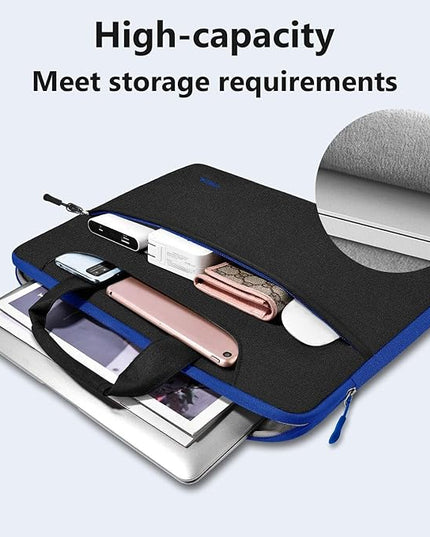 Hseok 17.3 Inch Laptop Shoulder Bag for Most 17.3" Dell Asus HP Lenovo Notebooks, Black Blue