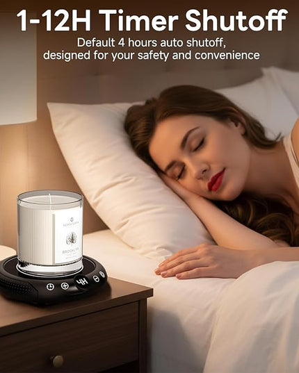Coffee Mug Warmer with Mug Set - Cup Warmer for Desk Auto Shut Off, Smart Electric Beverage Heater for Coffee, Tea, Water, Milk and Coco, 8 Temperature Settings & 1-12H Timer, Gifts for Coffee Lovers