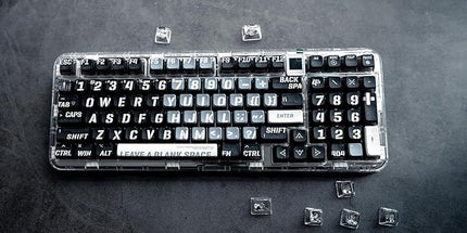 daixiahu PBT Pudding Keycaps, Theme, 118 Keys Sublimation Keycap Set, ASA Profile Custom Keycaps for Cherry Gateron MX Switch Mechanical Keyboard (Gradient Cyan) (Black ash)