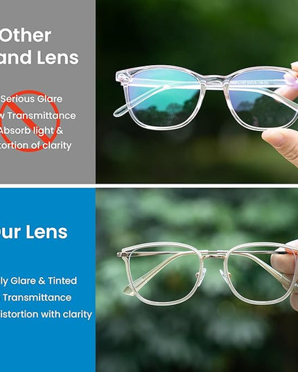 GUDVUE Blue Light Glasses, Computer/Gaming/TV/Phones Glasses for women, Anti Glare/UV400/Eye Strain