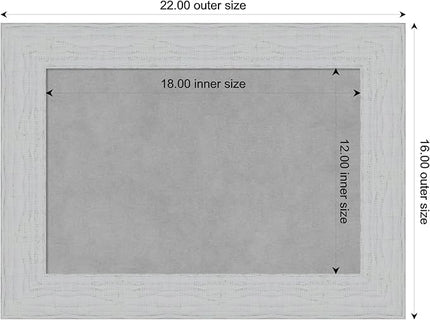 Amanti Art White Framed Magnetic Board 16x22 Small Vision Board for use with Magnets, 100% Metal Sheet to Display Items as Office Decor or for Home Organization in mudroom, Kitchen or Kids Room