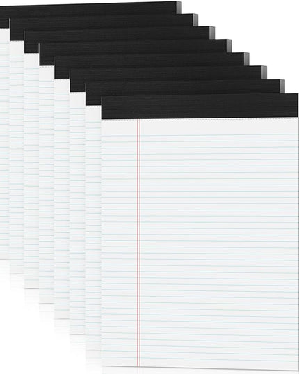 Note Pads 8.5 x 11 Legal Pads 8 Pack Writing Pads Notepads Narrow Ruled Pads of Paper 30 Sheets per Notepad 8.5 x 11'' Legal Note Pad College Ruled Legal Pad Lined Paper for Office Home School