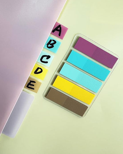 ELII 500 PCS Sticky Index Tabs 2 Inch Book Tabs,Clear Sticky Notes for Pages Notebooks File Tabs Self Adhesive