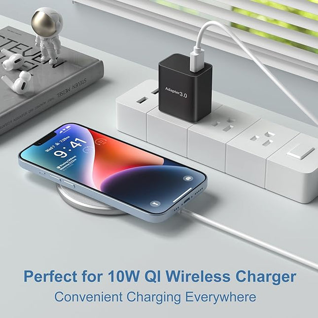 USB Charger Block, OKRAY 2-Pack 18W 3.0 Quick Charge Power Adapter Type A Box USB Wall Plug Fast Charging Block for Wireless Charger, Samsung Galaxy S25 S24 A16 A15, iPad, iPhone 16 15 14 13 12 11 Pro