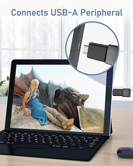 Basesailor USB C to USB Adapter 3Pack,USB C Male to USB A 3.0 Female Adapter,Type C Thunderbolt 4 OTG Converter for Apple MacBook Pro,Mac Book,iPad,Microsoft Surface Go,Samsung Galaxy S25,iPhone 17 16