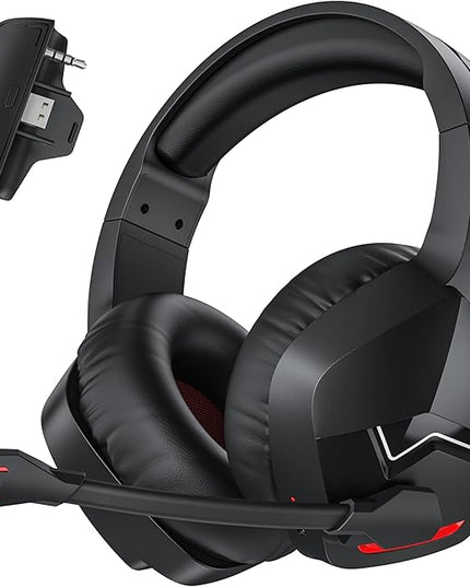 BINNUNE Xbox Wireless Gaming Headset for Xbox Series X/S, Xbox One,120H Ultra-Long Battery, Bluetooth 5.3 Gaming Headphones with Noise-Canceling Mic, Comfortable Over-Ear Headphones