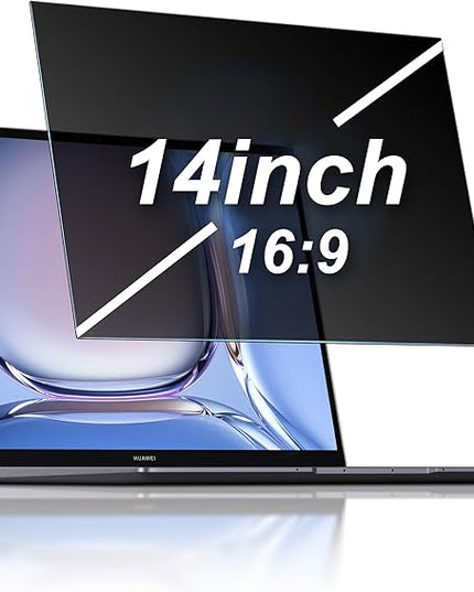 JEAPKA Laptop Privacy Screen 14 Inch Privacy Filter Screen Protector for 14Inch Laptop Anti Blue Light Glare Removable Filter