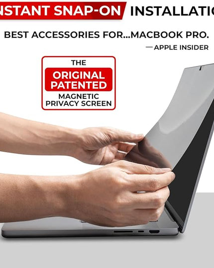 SightPro Magnetic Privacy Screen for MacBook Pro 16 Inch (2021-2024, M1, M2, M3, M4, Pro, Max) Removable Laptop Privacy Filter Shield and Protector