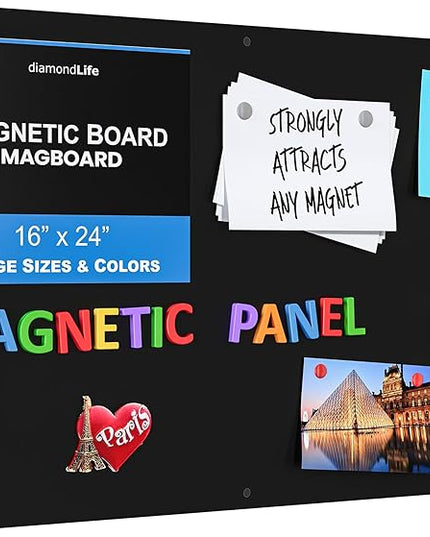 16"x24" - Magnetic Board - Memo & Vision Board for Home, Office, and Classroom - Magnet Board for Kids - Pre-drilled Mounting Screws Included