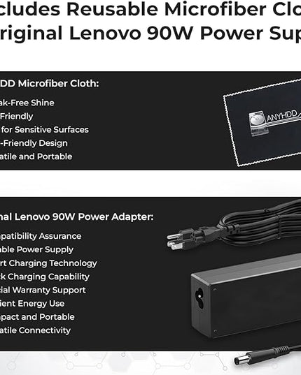 Lenovo 40AS0090US Thinkpad Docking Station Gen 2 - Supports 4K Display, 1 Year Warranty, Lenovo Docking Station with 90W Adapter, HDMI, USB-C, DisplayPort Cables - USB-C Thunderbolt 3 Dock (Renewed)