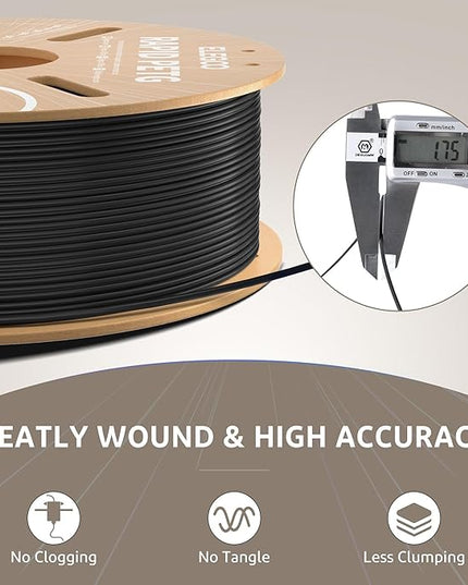 ELEGOO Rapid PETG Filament 1.75mm Brown 1KG, High Speed 30-600mm/s 3D Printer Filament Dimensional Accuracy +/- 0.02 mm, 1kg Cardboard Spool(2.2lbs) Fits for Most FDM 3D Printers