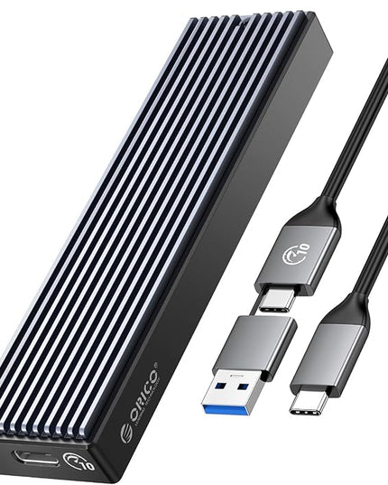 ORICO M.2 NVMe SSD Enclosure, USB 3.1 Gen 2 (10 Gbps) PCIe External Adapter NVMe Case for 2230/2242/2260/2280 M.2 SSD up to 8TB, UASP Supported - M2PV
