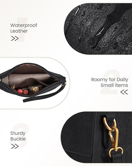 LOVEVOOK Laptop Bag for Women 15.6 Inch Laptop Tote Bag Vintage Leather Work Bags for Women Professional Computer bag