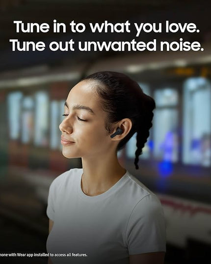 SAMSUNG Galaxy Buds 3 FE (2025) True Wireless Bluetooth Earbuds, Active Noise Cancellation, Powerful Sound, Clear Calls, Long Lasting Battery, Hands Free AI, Black [US Version, 2 Year Warranty]