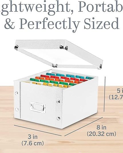Snap-N-Store CD Storage Box - Pack of 1/2 - Durable Disc Holder with Lid to Store for Discs (1 Pack - DVD, White)