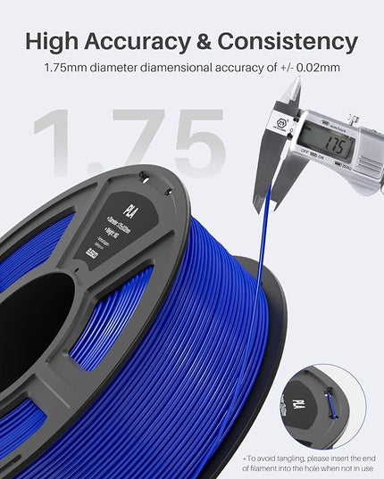 ELEGOO PLA Filament 1.75mm Bundle 4KG, 3D Printer Filament Dimensional Accuracy +/- 0.02mm, 4pcs 1kg Spool(2.2lbs) Fit Most FDM 3D Printers (True Red, Yellow, Orange, Neon Green)