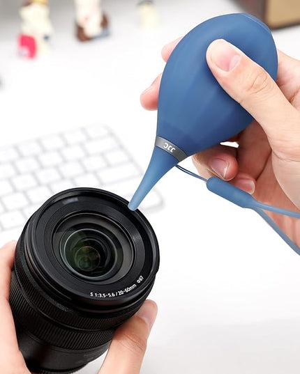[Upgraded Version] Soft Tip Silicone Camera Dust Blower Lens Air Blower,Camera Lens Cleaner Air Blower for Sensor LCD Keyboards Filters Alcohol Ink Printing,Dust Blower Replace Canned Air-Blue