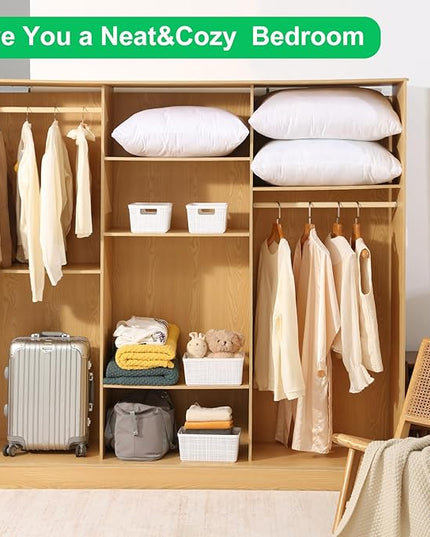 6 Pack Plastic Storage Baskets With Lids,White Breathable Stackable Storage Bins,Small Storage Containers,for Organizing Storage Baskets on Desktops,Closets,Playrooms,Classrooms,Offices