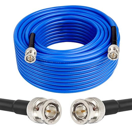 XRDS -RF 50FT SDI Cable, 3G/6G-SDI Cable BNC Digital Video Cables 75 Ohm RG59 BNC Male Cables for 3G/6G HD SDI Monitor Video Recorder Converter Splitter Security Camera