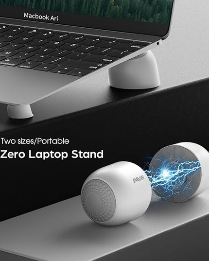 Laptop Risers for Desk, Mini Laptop Cooling Stand, Magnetic Pads Keyboard Riser, Ergonomic Laptops Feet, Compatible with MacBook Air Pro, with Dell, with HP, More 10-15.6” Laptops