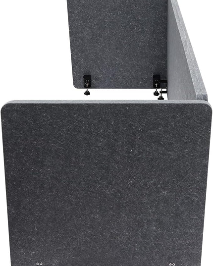 3 Pack Polyester Desk Dividers, Soundproof Room Divider Office Furniture Partitions Desk Panel with Clamps, Stand Up Freestanding Desk Privacy Panel for Office Classroom(59.1"x23.8"+23.8"x23.8")