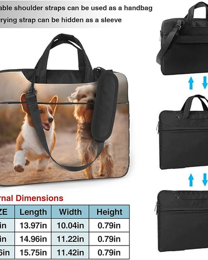 Custom Laptop Bag Personalized Laptop Case Sleeve Shoulder Bag With Photo Logo Text Slim Computer Messenger Briefcases