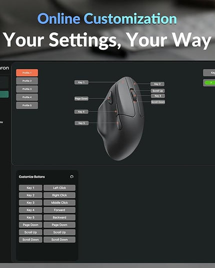 Keychron M7 8K Wireless Mouse, 30K DPI Optical Computer Mice, 2.4 GHz/Bluetooth/Wired with Macro Button 66g Lightweight Ergonomic, Up to 140 Hours Worktime for Laptop macOS/Windows - White