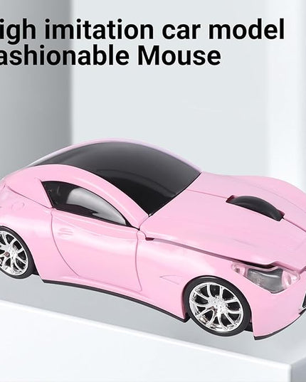 elec Space Car Mouse, Wireless Mouse (Milk Tea Pink)